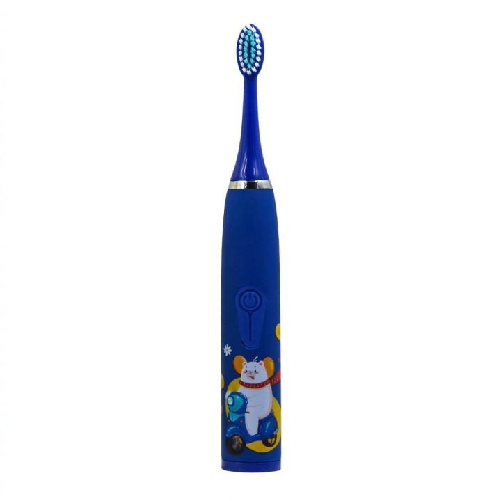Cepillo Eléctrico Niños Sónico 6 Cabezales Usb Recargable