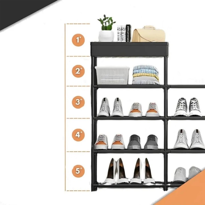 Zapatero Organizador Modular Multiusos 5 Niveles