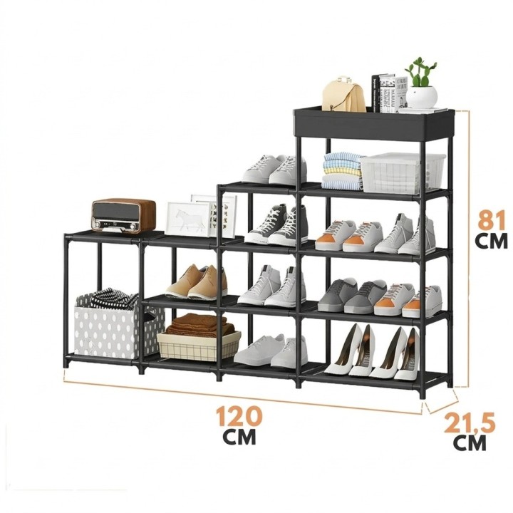 Zapatero Organizador Modular Multiusos 5 Niveles
