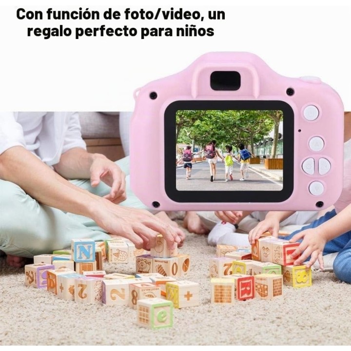 Cámara Digital Infantil 1080p Juguete Didáctico Fotos Video