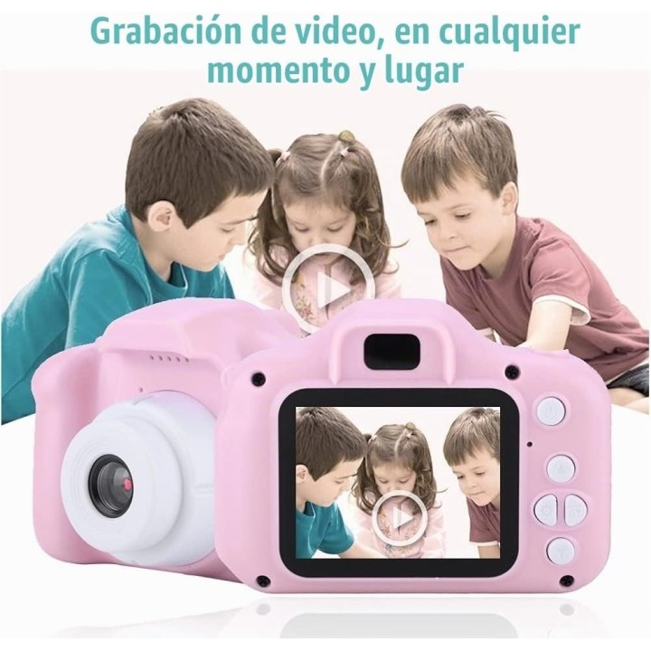 Cámara Digital Infantil 1080p Juguete Didáctico Fotos Video