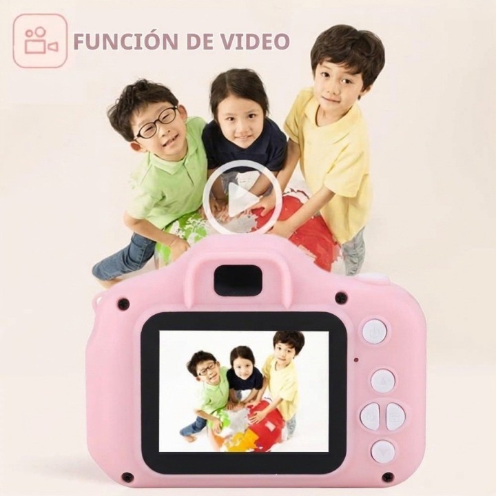 Cámara Digital Infantil 1080p Juguete Didáctico Fotos Video