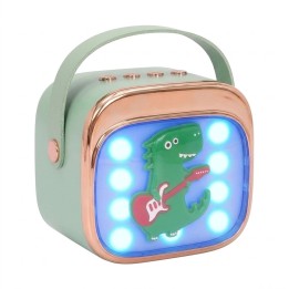Karaoke Infantil Bluetooth Con 2 Micrófonos Y Luces Mágicas